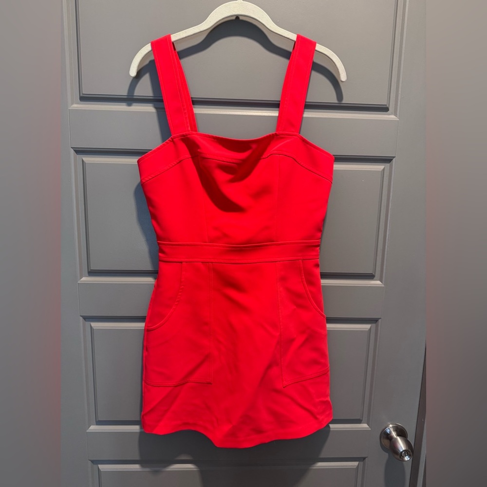Amanda Uprichard Vibrant Red Mini Dress